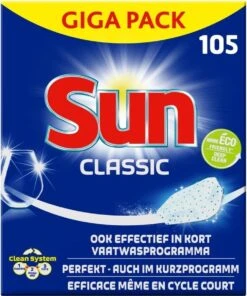SUN® Sun Vaatwastabletten Classic - 105 Stuks - Voordeelverpakking -Dagelijkse Benodigdheden Winkel 1003x1200