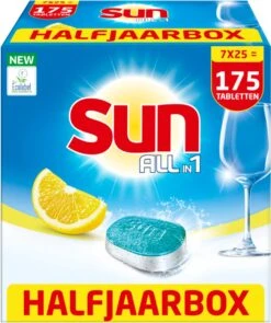 SUN® Sun All-In-1 Citroen Vaatwastabletten - 7 X 24 Tabletten - Voordeelverpakking 19 SUN® Sun All-In-1 Citroen Vaatwastabletten - 7 X 24 Tabletten - Voordeelverpakking -Dagelijkse Benodigdheden Winkel 1006x1200 2