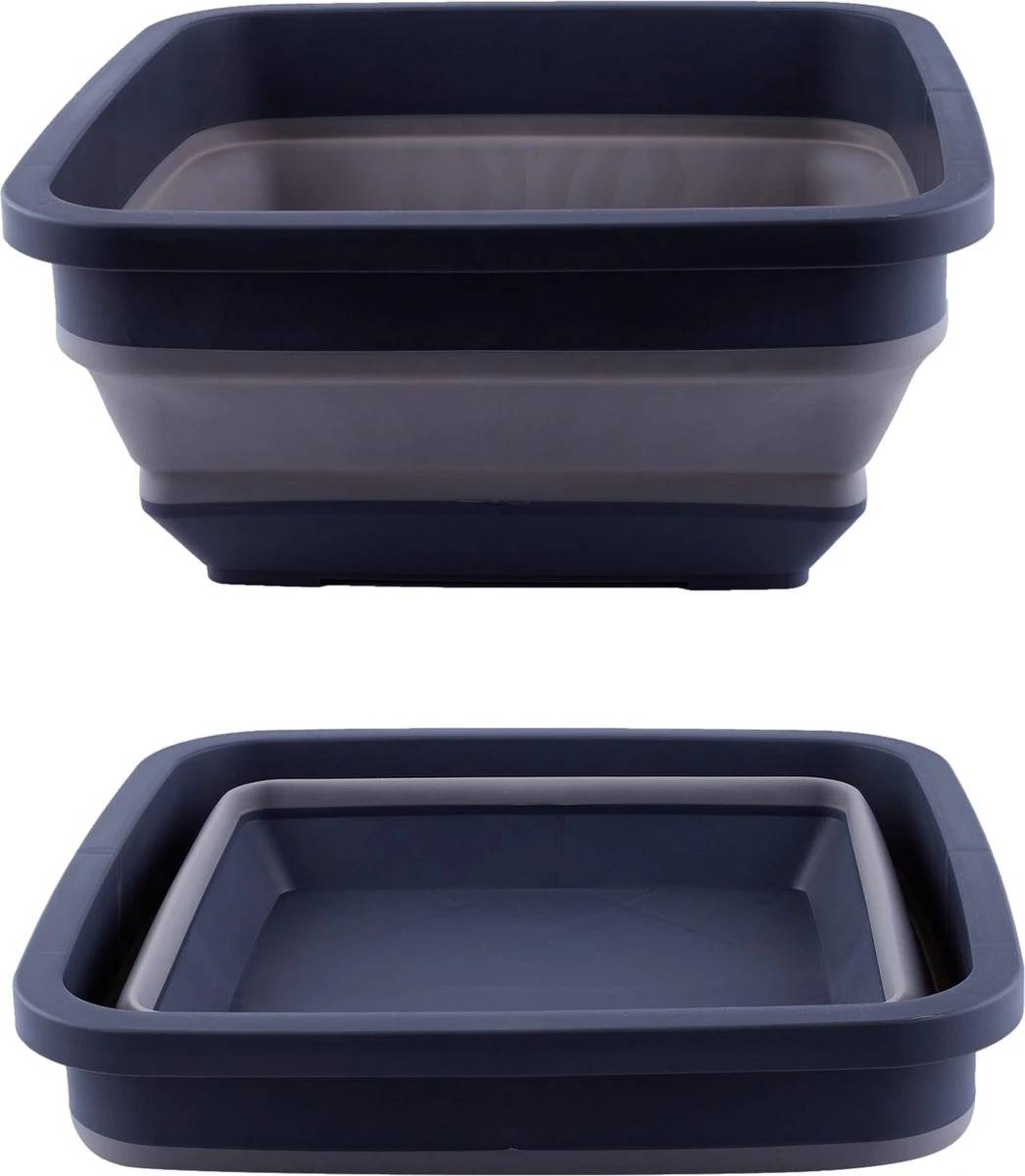 YUGN BLACK Opvouwbare Afwasteil 9 Liter - Afwasbak Teil Wasteil - Afwasbak Vierkant - Afwasteil Opvouwbaar - Ruimtebesparend - Cadeau Tip 1 YUGN BLACK Opvouwbare Afwasteil 9 Liter - Afwasbak Teil Wasteil - Afwasbak Vierkant - Afwasteil Opvouwbaar - Ruimtebesparend - Cadeau Tip