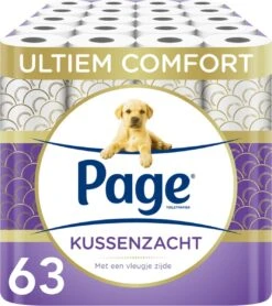 Page Toiletpapier - 63 Rollen - Kussenzacht Wc Papier (3-laags) - Met Extra Zijde - Voordeelverpakking -Dagelijkse Benodigdheden Winkel 1066x1200 2
