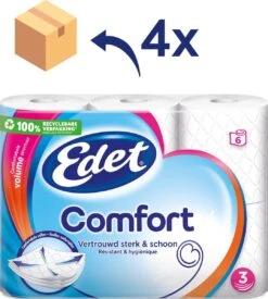Edet Comfort Toiletpapier - 3-laags - 24 Rollen -Dagelijkse Benodigdheden Winkel 1077x1200 1
