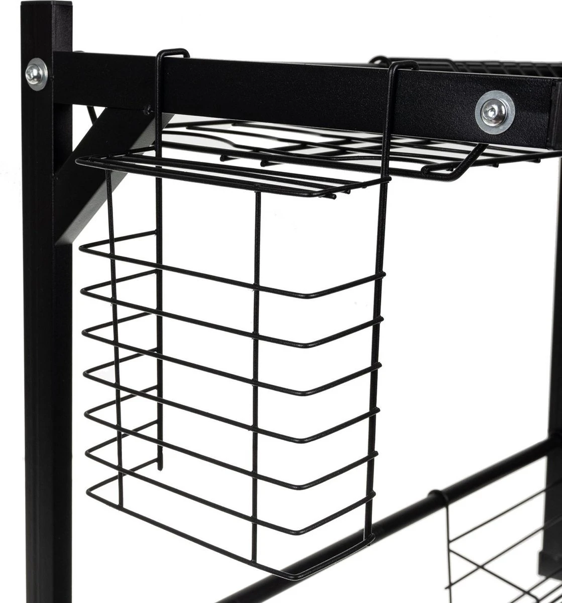 Afdruiprek Droger Zwart Voor Bestek Boven De Gootsteen 65 Cm X 29 Cm X 52 Cm 9 Afdruiprek Droger Zwart Voor Bestek Boven De Gootsteen 65 Cm X 29 Cm X 52 Cm - Afbeelding 9