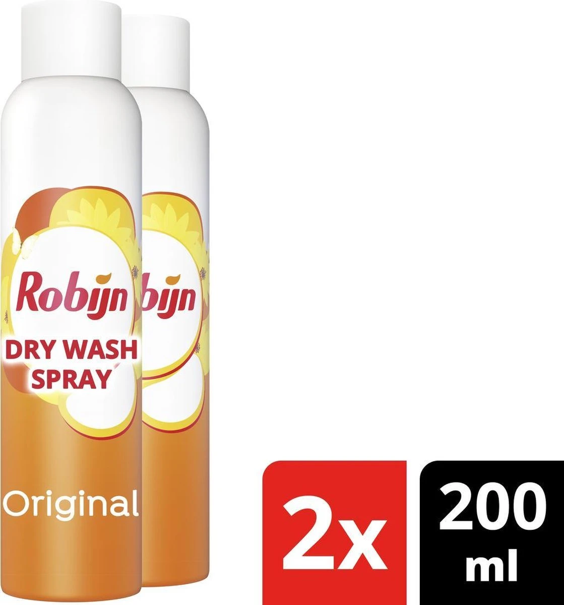 Robijn Original Dry Wash Spray - 2 X 200 Ml - Voordeelverpakking 2 Robijn Original Dry Wash Spray - 2 X 200 Ml - Voordeelverpakking - Afbeelding 2