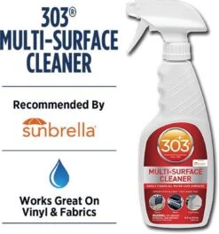 303® Multi-Surface Cleaner - 946 Ml | Veilig Voor Alle Soorten Bekleding En Vinyl. Vlekken Verdwijnen Binnen Enkele Minuten En Verkleurde Oppervlakken Komen Weer Tot Leven. -Dagelijkse Benodigdheden Winkel 1121x1200