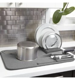 Umbra Udry Afdruiprek Met Droogmat - Antraciet -Dagelijkse Benodigdheden Winkel 1122x1200 3