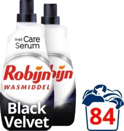 Robijn Klein & Krachtig Black Velvet Vloeibaar Wasmiddel - 2 X 42 Wasbeurten - Voordeelverpakking -Dagelijkse Benodigdheden Winkel 1135x1200