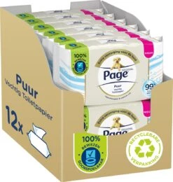 Page Puur Vochtig Toiletpapier - Extra Duurzaam Vochtig Wc Papier - 12 X 38 Stuks - Voordeelverpakking -Dagelijkse Benodigdheden Winkel 1140x1200 3