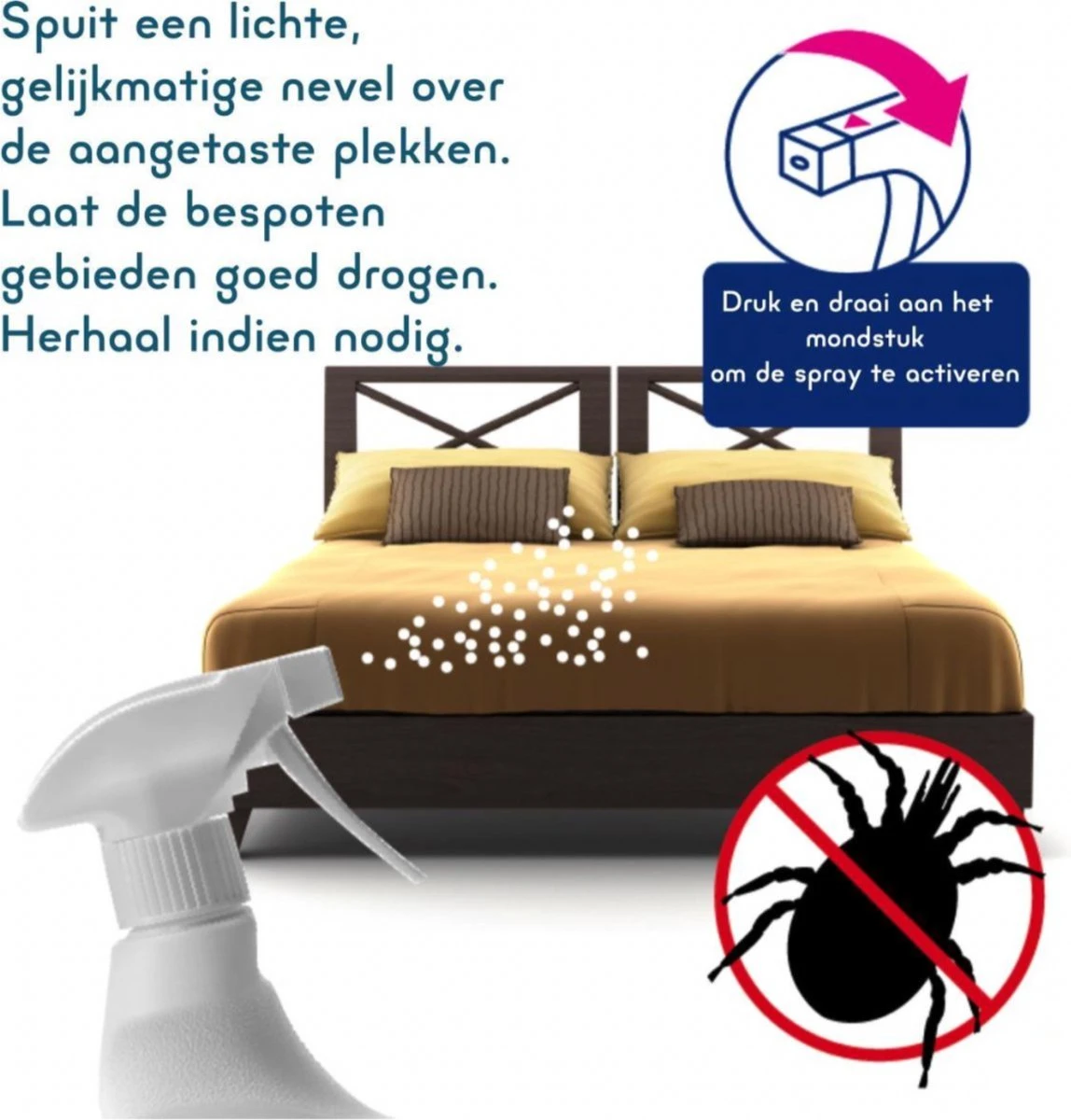 Natuurlijke Huisstofmijt Spray - Milieuvriendelijk - Ecologisch - Matras Spray - Huisstofmijt Bestrijder - Huistofmijt Allergie 3 Natuurlijke Huisstofmijt Spray - Milieuvriendelijk - Ecologisch - Matras Spray - Huisstofmijt Bestrijder - Huistofmijt Allergie - Afbeelding 3