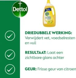 Dettol - Power & Fresh - Allesreiniger - Citrus - 3 X 4 Liter -Dagelijkse Benodigdheden Winkel 1175x1200 4