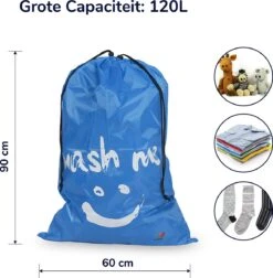 Wonair - Waszakken Voor Wasgoed - 60x90cm - Hemelsblauw - Met Trekkoord -Dagelijkse Benodigdheden Winkel 1178x1200 1