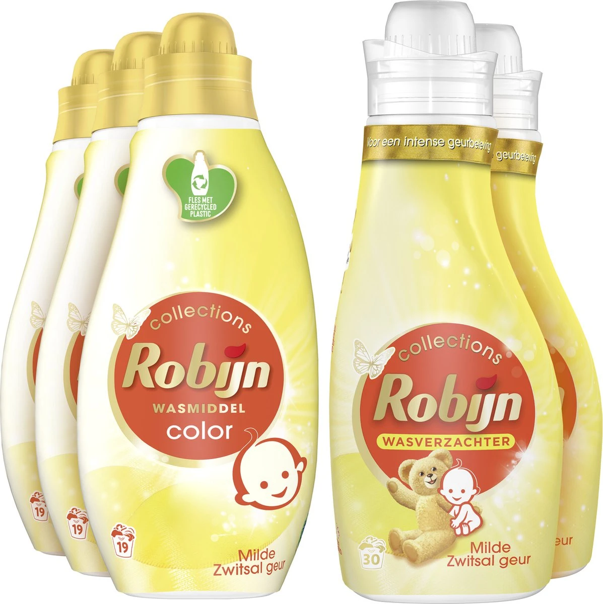 Robijn Perfect Match Zwitsal Wasmiddel En Wasverzachter Pakket - 5 Stuks - Voordeelverpakking 2 Robijn Perfect Match Zwitsal Wasmiddel En Wasverzachter Pakket - 5 Stuks - Voordeelverpakking - Afbeelding 2