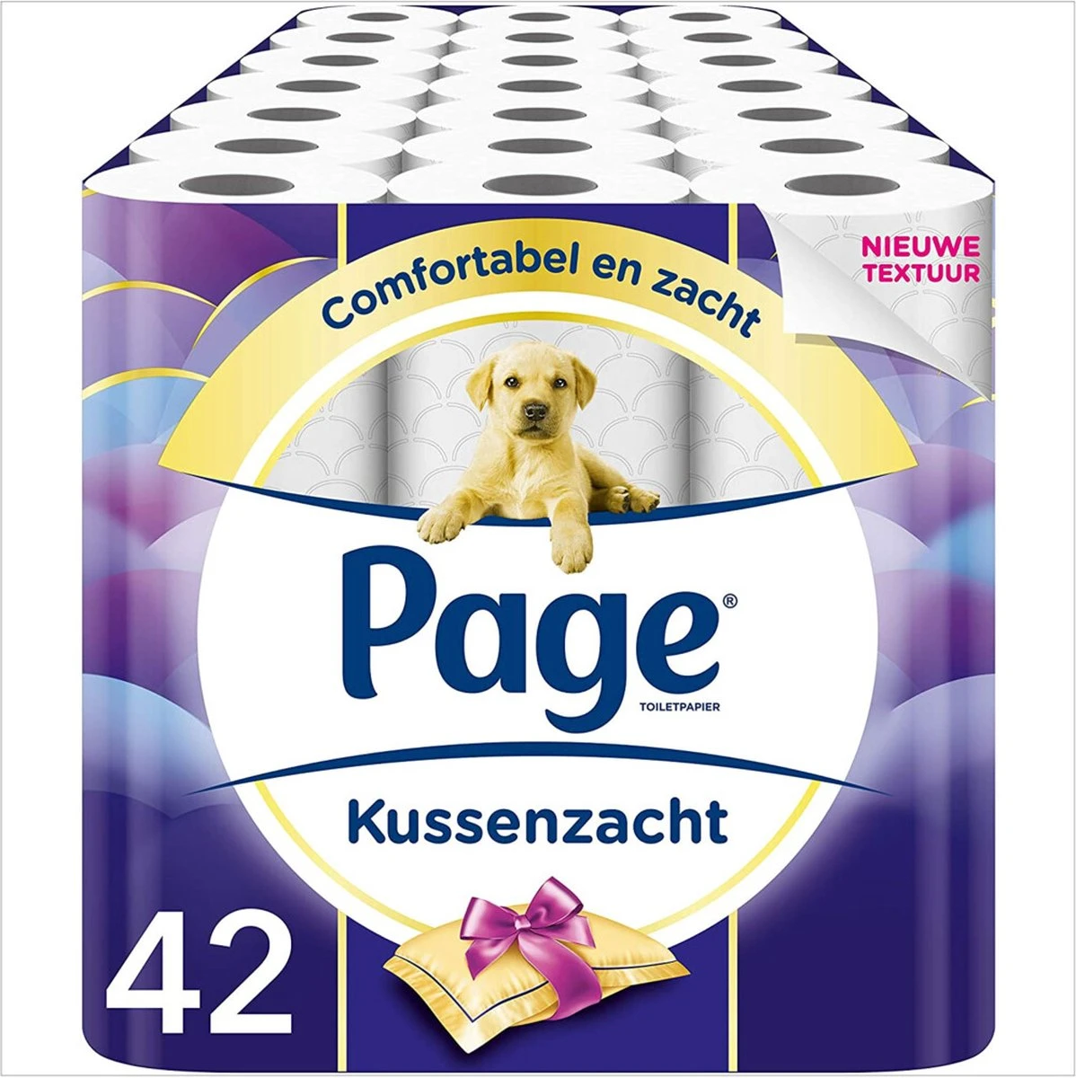 Page Toiletpapier - 42 Rollen - Kussenzacht Wc Papier (3-laags) - Voordeelverpakking 10 Page Toiletpapier - 42 Rollen - Kussenzacht Wc Papier (3-laags) - Voordeelverpakking - Afbeelding 10