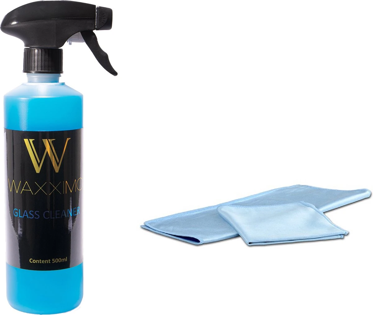 Waxximo COMBIDEAL Glasreiniger Spray + 2 Glasdoeken - Auto Ruiten Reinigen - Ramen Reiniger - Streeploze Ramen - Ruitendoek - Glansdoek 1 Waxximo COMBIDEAL Glasreiniger Spray + 2 Glasdoeken - Auto Ruiten Reinigen - Ramen Reiniger - Streeploze Ramen - Ruitendoek - Glansdoek