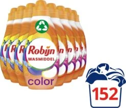 Robijn Klein & Krachtig Color Vloeibaar Wasmiddel - 152 Wasbeurten - Voordeelverpakking 12 Robijn Klein & Krachtig Color Vloeibaar Wasmiddel - 152 Wasbeurten - Voordeelverpakking -Dagelijkse Benodigdheden Winkel 1200x1029