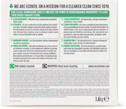 Ecover - Vaatwastabletten Classic - 70 Tabs -Dagelijkse Benodigdheden Winkel 1200x1040 2