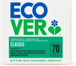 Ecover - Vaatwastabletten Classic - 70 Tabs -Dagelijkse Benodigdheden Winkel 1200x1043 2