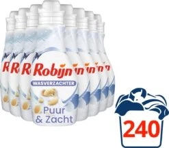 Robijn Puur & Zacht Wasverzachter - 8 X 30 Wasbeurten - Voordeelverpakking 12 Robijn Puur & Zacht Wasverzachter - 8 X 30 Wasbeurten - Voordeelverpakking -Dagelijkse Benodigdheden Winkel 1200x1049 5