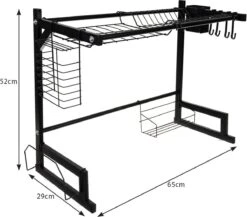 Afdruiprek Droger Zwart Voor Bestek Boven De Gootsteen 65 Cm X 29 Cm X 52 Cm 16 Afdruiprek Droger Zwart Voor Bestek Boven De Gootsteen 65 Cm X 29 Cm X 52 Cm -Dagelijkse Benodigdheden Winkel 1200x1052 1