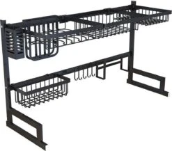 Sens Design Afwasrek Zwart - Afdruiprek - 82,5 Cm - RVS -Dagelijkse Benodigdheden Winkel 1200x1054 3