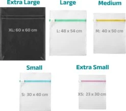 BOTC Waszakken - Wasnetten - Set Van 5 - Bescherm Je Wasgoed En Wasmachine - Transparant -Dagelijkse Benodigdheden Winkel 1200x1060 3