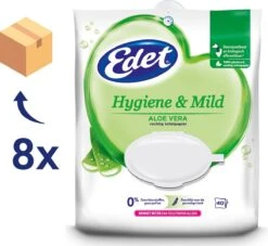 Edet Aloe Vera Vochtig Toiletpapier - 8 X 40 Stuks - Halfjaar Voorraad -Dagelijkse Benodigdheden Winkel 1200x1101 5
