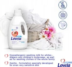 Lovela - Wasmiddel - Hypoallergene Melk - Voor Het Wassen Van Baby & Witte Kleding - 4,5l -Dagelijkse Benodigdheden Winkel 1200x1115