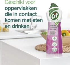 Cif CleanBoost Cream Pink Schuurmiddel - 8 X 750 Ml - Voordeelverpakking -Dagelijkse Benodigdheden Winkel 1200x1118 3