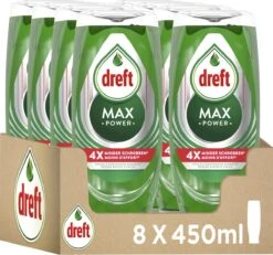 Dreft MaxPower - Vloeibaar Afwasmiddel - Voordeelverpakking 8 X 450 Ml -Dagelijkse Benodigdheden Winkel 1200x1124 5