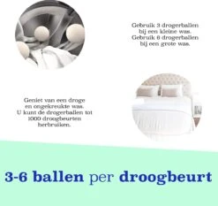 Casa Calma Drogerballen (6 Stuks) - Inclusief Opbergzakje - 100% Natuurlijk Schapenwol - Droger Ballen - Zero Waste Wasverzachter Bollen - Energiebesparend Drogen Met Droogbollen - Dryer Balls - Diervriendelijk & Milieuvriendelijk - Energie Besparen -Dagelijkse Benodigdheden Winkel 1200x1132 2