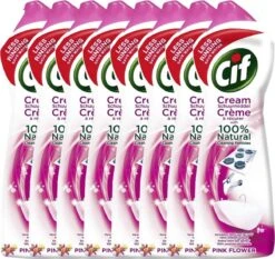 CIF Cream Pink Flower - 8 X 500 Ml - Schuurmiddel - Voordeelverpakking -Dagelijkse Benodigdheden Winkel 1200x1132 4