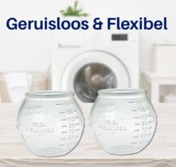 Waspakket - 6 Drogerballen - 2 Wasbollen - Maatschepje - Wasdoekje - Doseerbol - Wasbol - Doseerbollen -Dagelijkse Benodigdheden Winkel 1200x1143