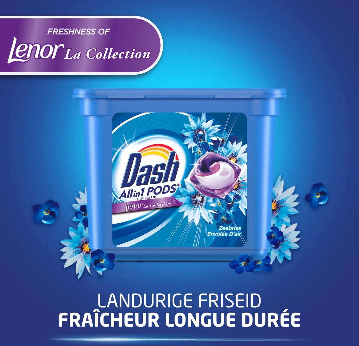 Dash All In 1 Wasmiddel Pods - Oceaanrust Wascapsules - Voordeelverpakking 3 X 40 Wasbeurten 6 Dash All In 1 Wasmiddel Pods - Oceaanrust Wascapsules - Voordeelverpakking 3 X 40 Wasbeurten - Afbeelding 6