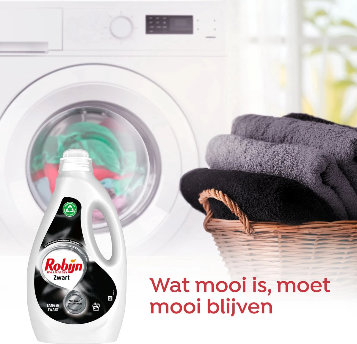 Robijn Black Vloeibaar Wasmiddel - 5 X 36 Wasbeurten - Voordeelverpakking 4 Robijn Black Vloeibaar Wasmiddel - 5 X 36 Wasbeurten - Voordeelverpakking - Afbeelding 4