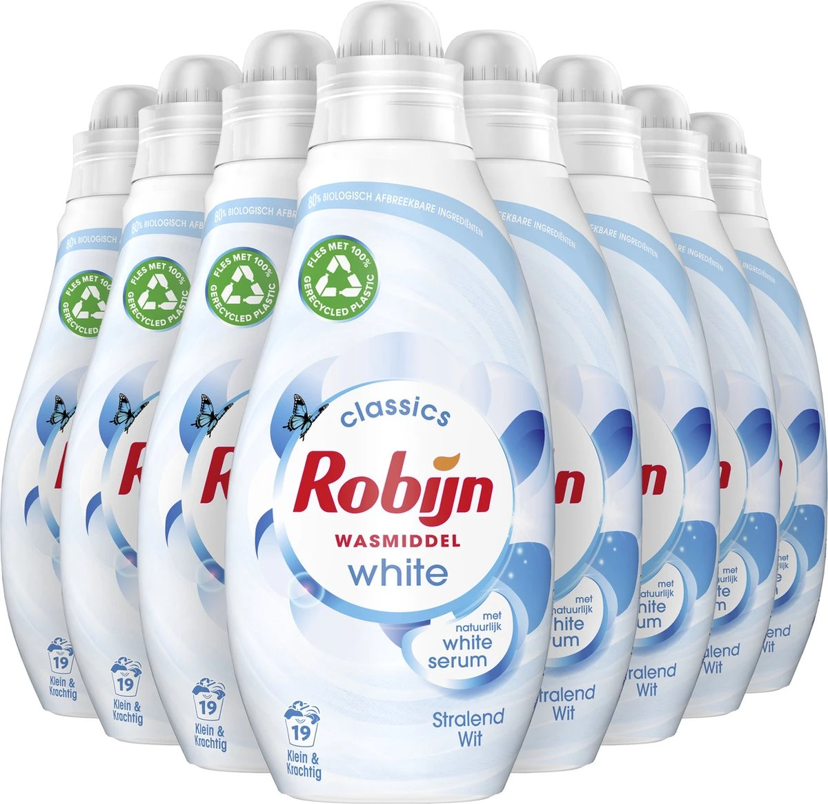 Robijn Klein & Krachtig Classics Stralend Wit Vloeibaar Wasmiddel - 8 X 19 Wasbeurten - Voordeelverpakking 2 Robijn Klein & Krachtig Classics Stralend Wit Vloeibaar Wasmiddel - 8 X 19 Wasbeurten - Voordeelverpakking - Afbeelding 2