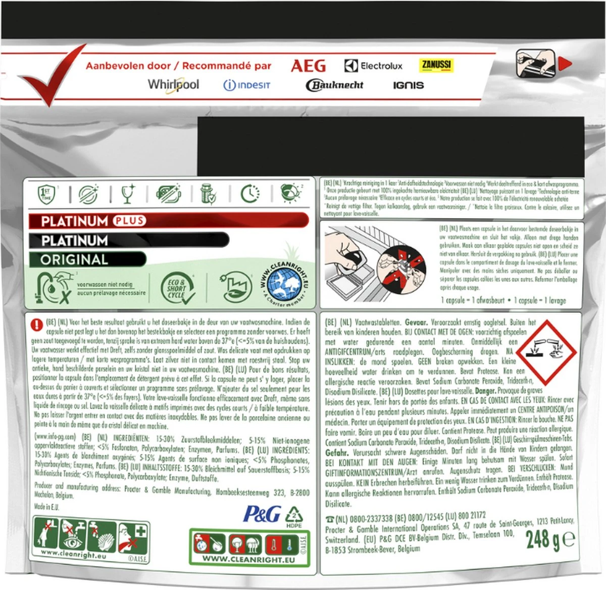 Dreft Platinum Plus All In One - Vaatwastabletten - Voordeelverpakking 5 X 16 Stuks 2 Dreft Platinum Plus All In One - Vaatwastabletten - Voordeelverpakking 5 X 16 Stuks - Afbeelding 2