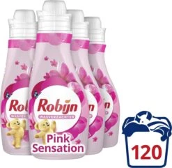 Robijn Summer Pink Wasverzachter - 4 X 30 Wasbeurten - Voordeelverpakking -Dagelijkse Benodigdheden Winkel 1200x1171 1
