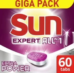 SUN® Sun Expert All-in 1 Vaatwastabletten - 60 Tabletten - Voordeelverpakking 10 SUN® Sun Expert All-in 1 Vaatwastabletten - 60 Tabletten - Voordeelverpakking -Dagelijkse Benodigdheden Winkel 1200x1174 5