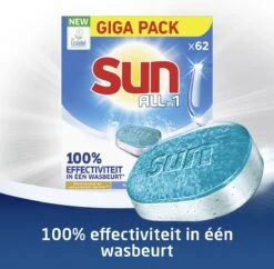 SUN® Sun All-in 1 Normaal Vaatwastabletten - 62 Tabletten - Voordeelverpakking 11 SUN® Sun All-in 1 Normaal Vaatwastabletten - 62 Tabletten - Voordeelverpakking -Dagelijkse Benodigdheden Winkel 1200x1176 7