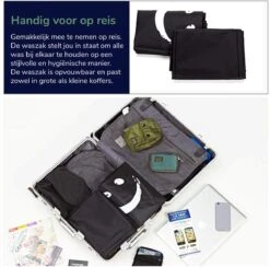 Wonair - Waszak Groot - 60x90cm - Zwart - Met Trekkoord En Draagband -Dagelijkse Benodigdheden Winkel 1200x1187 5