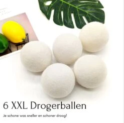 Geniet Van Gemak® | Herbruikbare Wollen Drogerballen | Wasbollen | Schaapswol | Duurzame En Energiebesparende Wasballen | 6 XL Drogerballen -Dagelijkse Benodigdheden Winkel 1200x1191 4