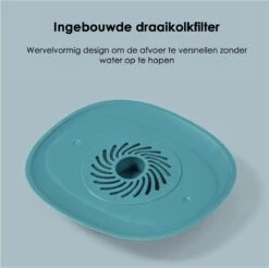 Heuts Goods - Gootsteenzeef - Gootsteenstop - Afvoerzeef - Afvoerstop - Spoelbal - Bad - Douchebak - Keuken - Wasbak - Badkuip - Siliconen - Donkerblauw -Dagelijkse Benodigdheden Winkel 1200x1196 14