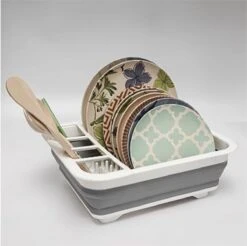 Merkloos Afdruiprek Voor Afwas - Afwasrek - Opvouwbaar - Inklapbaar - Compact - Vaatwasrek Met Bestekrekje -Dagelijkse Benodigdheden Winkel 1200x1197 25