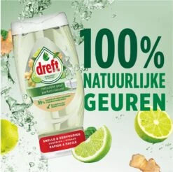 Dreft Natuurlijke Geur - Afwasmiddel - Bergamot & Gember - Ondersteboven Fles - Voordeelverpakking 8 X 370 Ml -Dagelijkse Benodigdheden Winkel 1200x1197 30