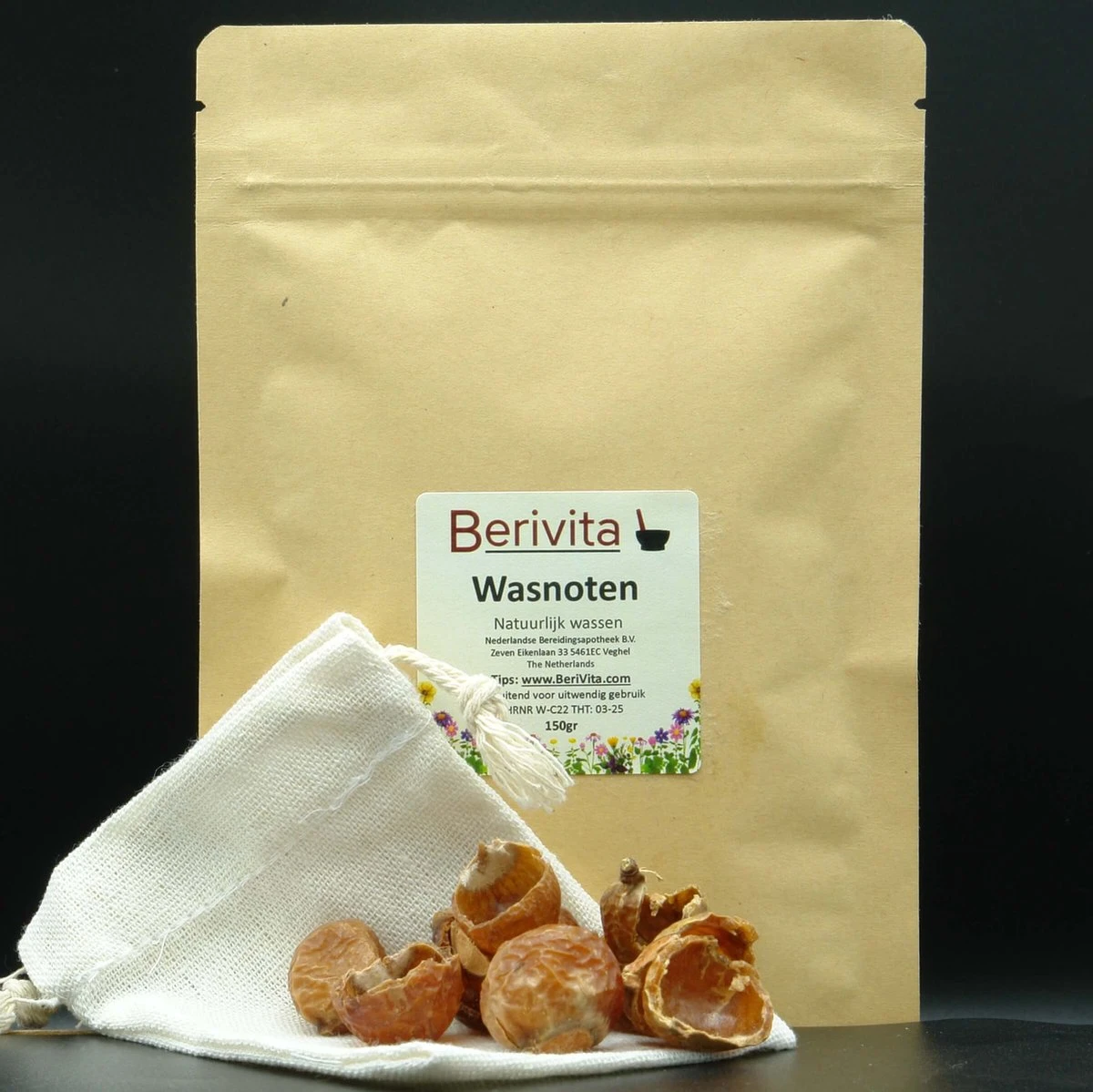 Wasnoten Start 150gr Met Waszakje - Zeepnoten - Natuurlijk Wassen 1 Wasnoten Start 150gr Met Waszakje - Zeepnoten - Natuurlijk Wassen