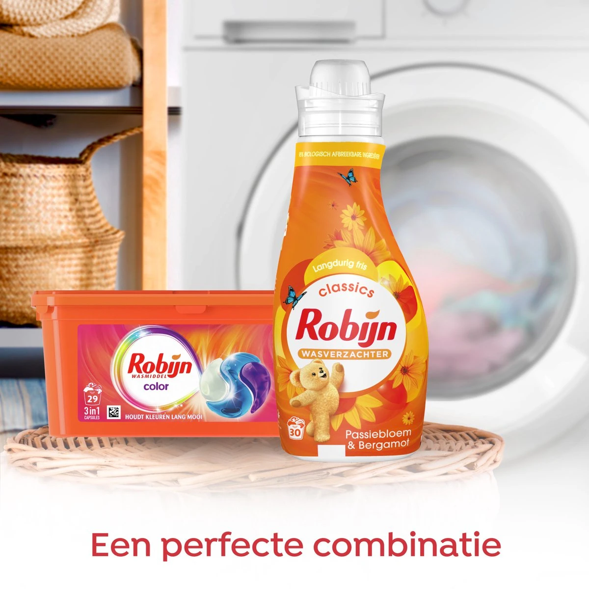 Robijn Color 3 In 1 Wascapsules - 3 X 29 Wasbeurten - Halfjaarbox 5 Robijn Color 3 In 1 Wascapsules - 3 X 29 Wasbeurten - Halfjaarbox - Afbeelding 5