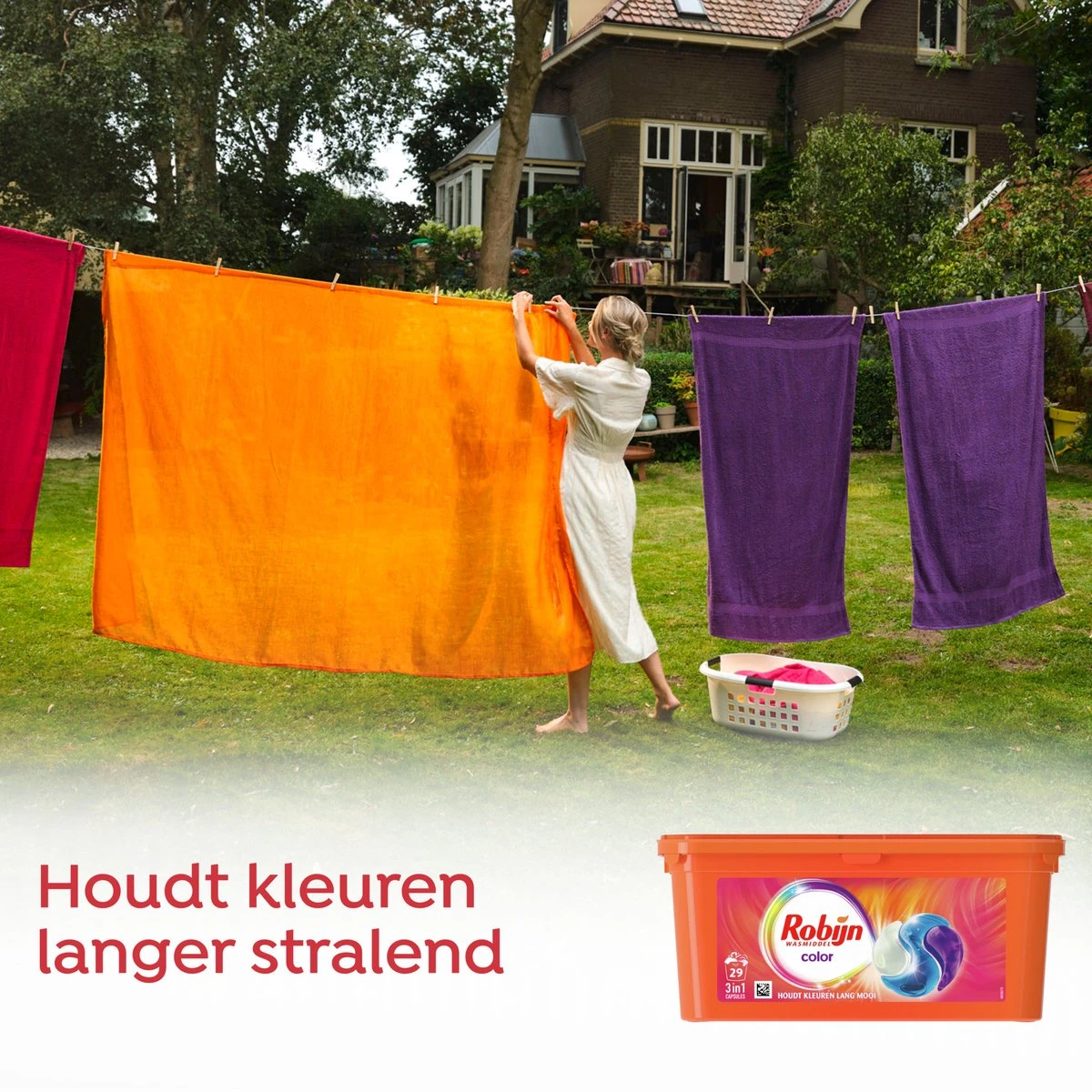 Robijn Color 3 In 1 Wascapsules - 3 X 29 Wasbeurten - Halfjaarbox 8 Robijn Color 3 In 1 Wascapsules - 3 X 29 Wasbeurten - Halfjaarbox - Afbeelding 8