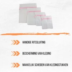 Merkloos Orange85 Waszakken 4 Stuks - 4 Maten - Lingerie - Bh - Schoenen - Schoenen -Dagelijkse Benodigdheden Winkel 1200x1200 1084