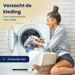 Wooly Drogerballen - 6 Wasdroger Ballen - Duurzaam - Wol - Herbruikbare Wasballen - Wasbol - Wasverzachter -Dagelijkse Benodigdheden Winkel 1200x1200 1111