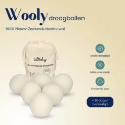 Wooly Drogerballen - 6 Wasdroger Ballen - Duurzaam - Wol - Herbruikbare Wasballen - Wasbol - Wasverzachter -Dagelijkse Benodigdheden Winkel 1200x1200 1113