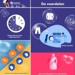 Salivio Laundryballs - 8x Wasbol Set - Huisdieren Haar Verwijderen - Wasbollen - Drogerballen - Energiebesparend - Wasverzachter - Milieuvriendelijk Wassen -Dagelijkse Benodigdheden Winkel 1200x1200 1164